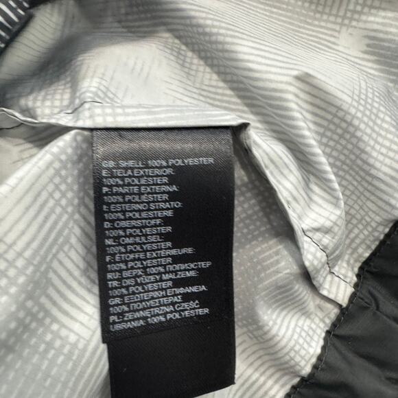The North Face Windbreaker Jacket Men's Medium Black Gray Hooded Hiking Scarlxrd - Picture 5 of 8